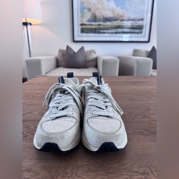 Veja Off-White and Navy Sneakers - Picture 2 of 6